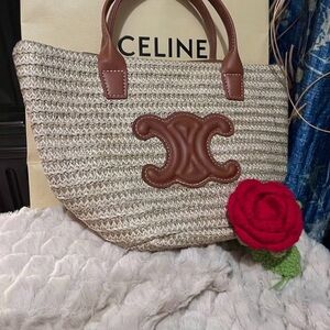 nwt Beige Woven Tote